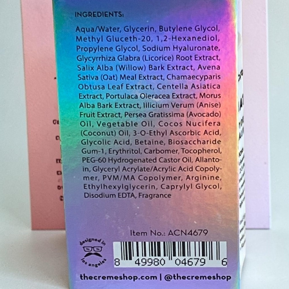 The Creme Shop What Acne? Hydrating Healing Serum 4 Pack New in Box - Picture 4 of 6